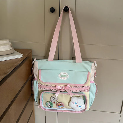 Large Capacity Girls School Backpack Set