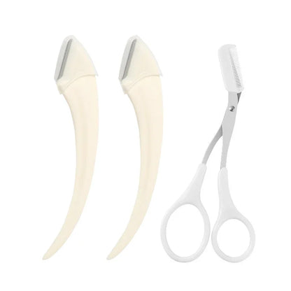 Eyebrow Trimming Razor & Brow Comb Set