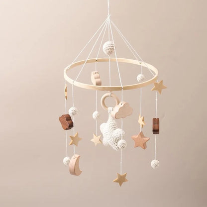 Wooden Baby Crib Mobile