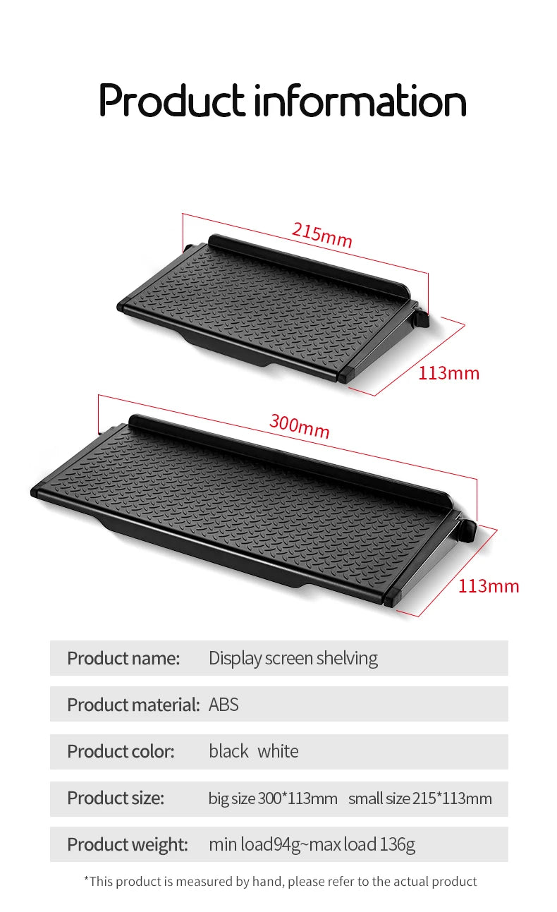 Adjustable Monitor Top Display Shelf