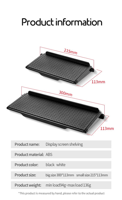 Adjustable Monitor Top Display Shelf