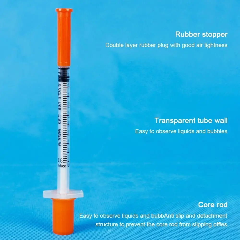 Disposable 1ml Pet Syringes with Needles – Pack of 10