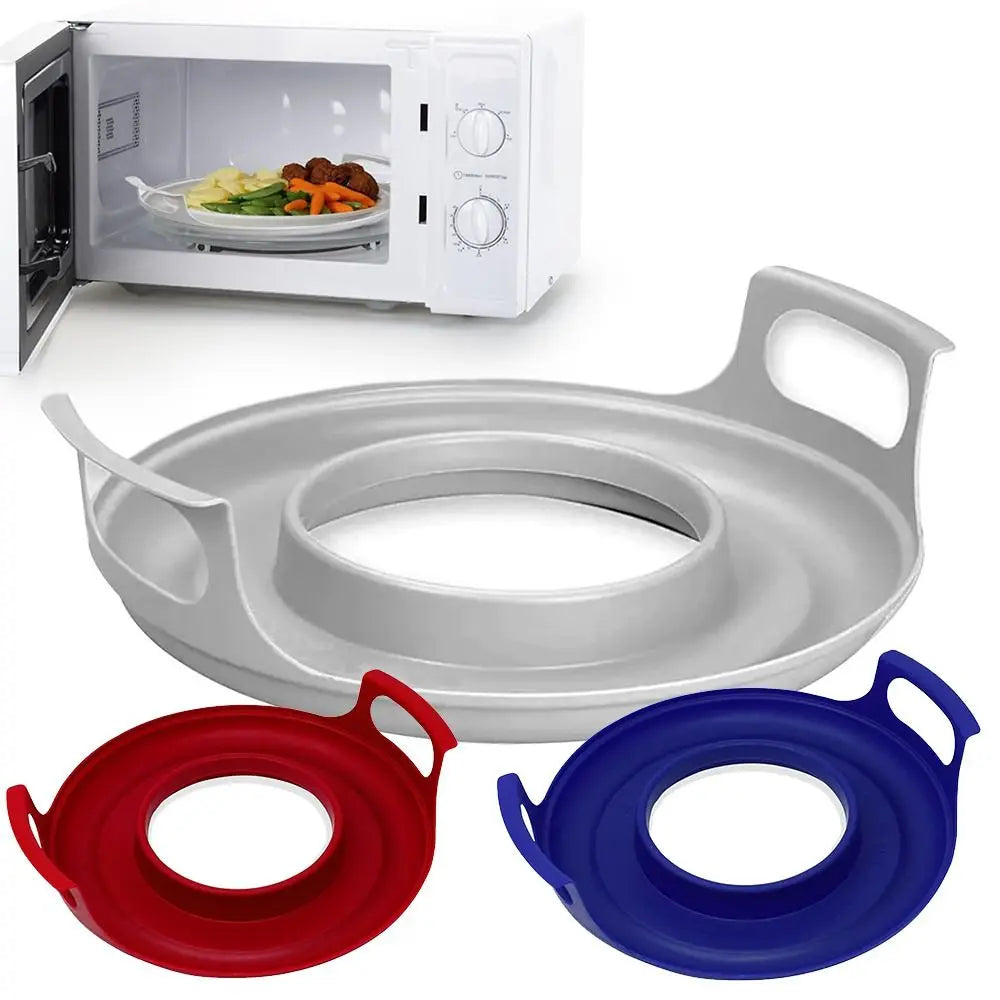 Microwave Plate Tray with Handles