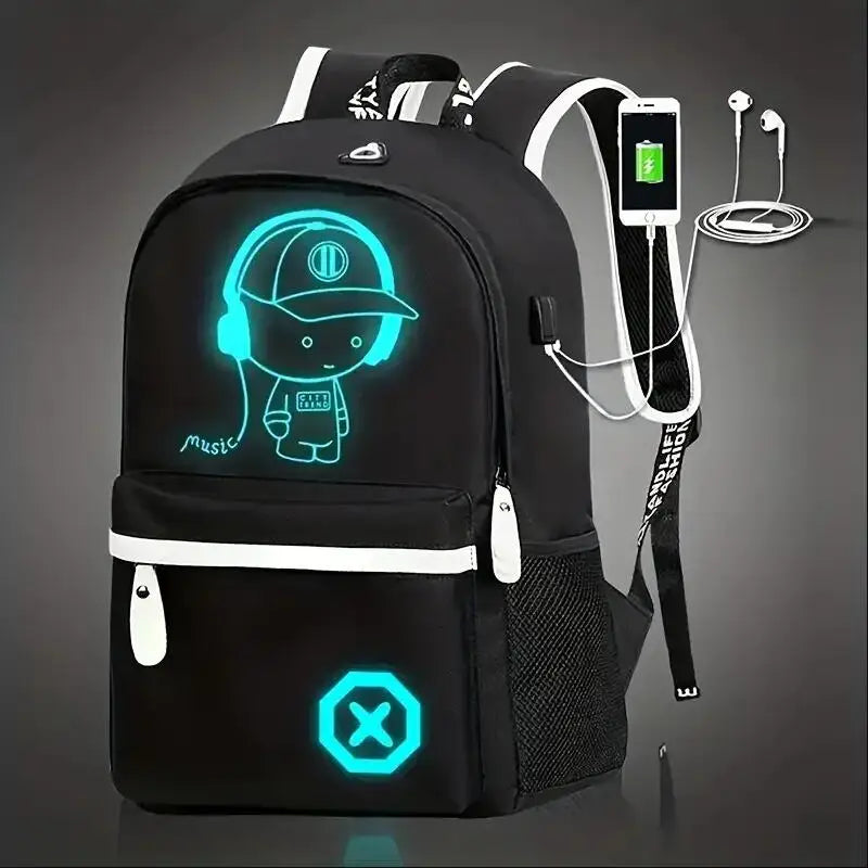 Luminous USB Laptop Backpack