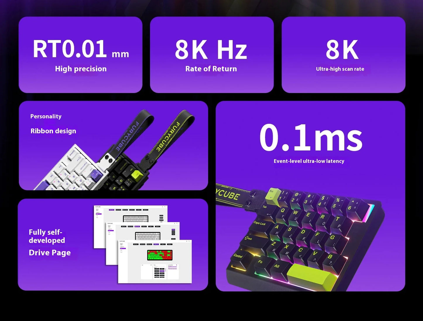 Magnetic Switch Single-Handed Mechanical Gaming Keyboard