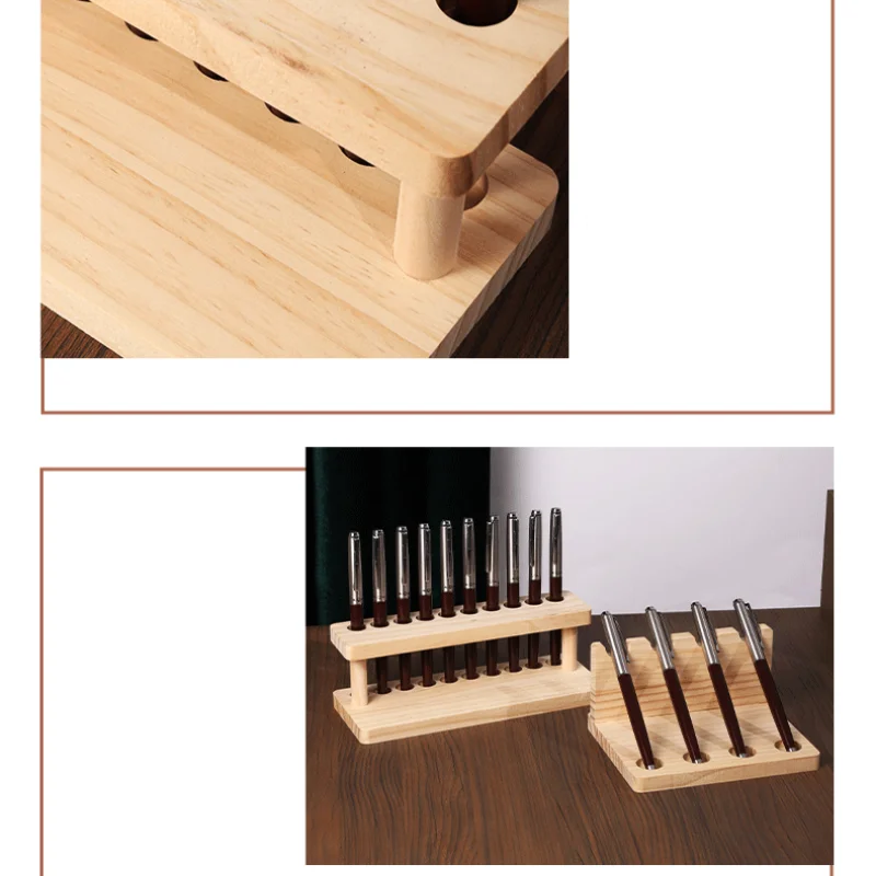 Walnut Wood Desk Organizer Stand