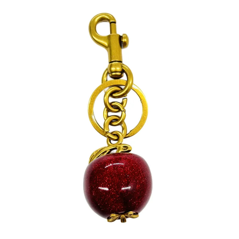 Red Cherry Pendant Keychain Charm