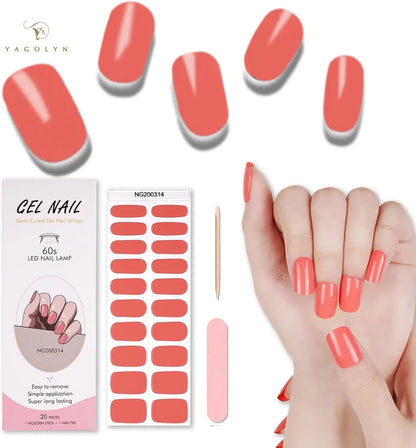 Semi-Cured Snowflake Gel Nail Stickers