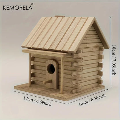 Natural Wooden Bird Nest Box