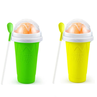 DIY Magic Slushie Maker Cup with Lid & Straw