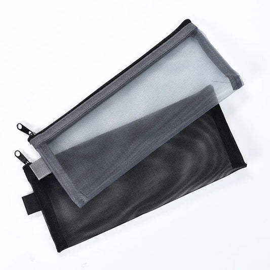 Mesh Makeup Brush Travel Pouch