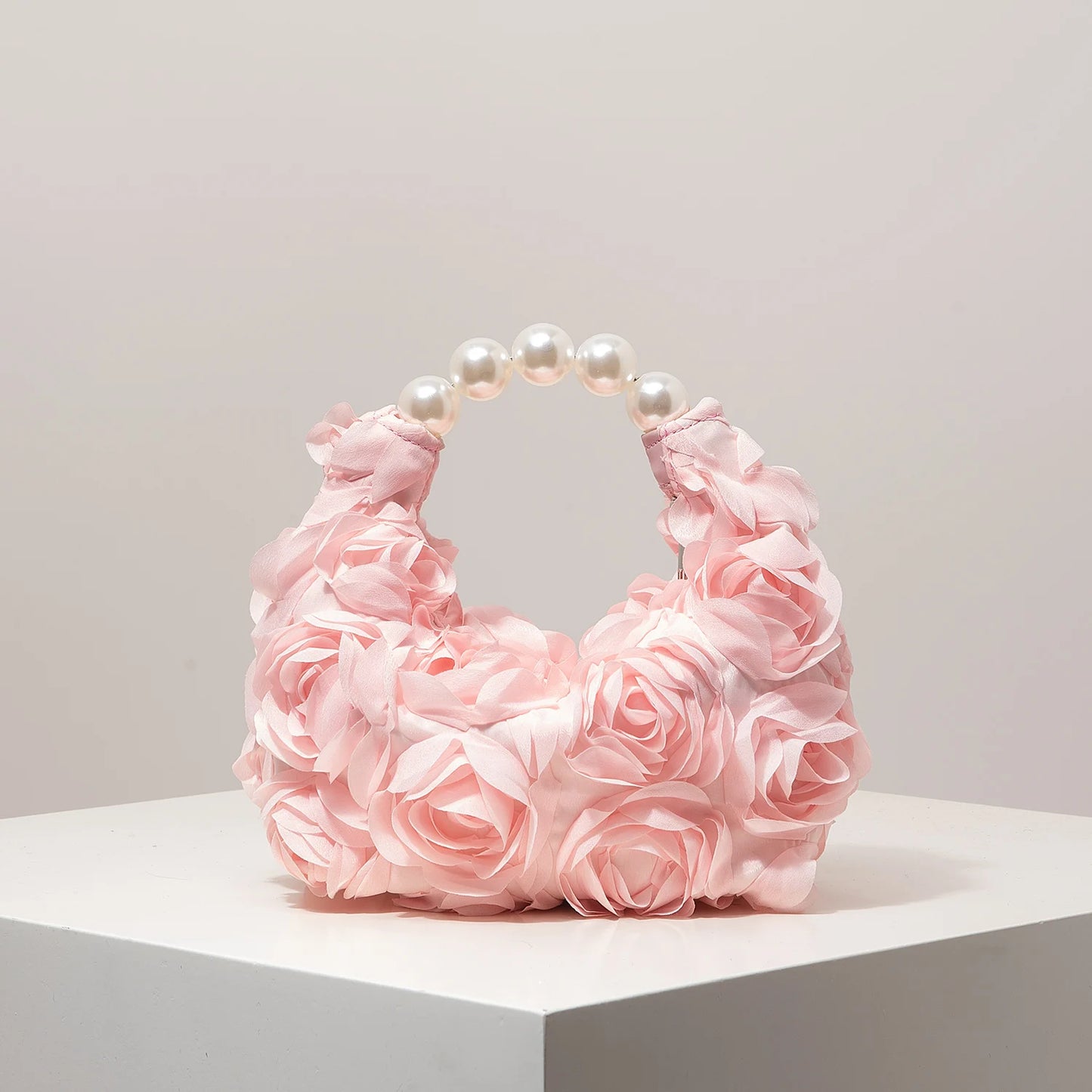 Floral Pearl Evening Party Handbag