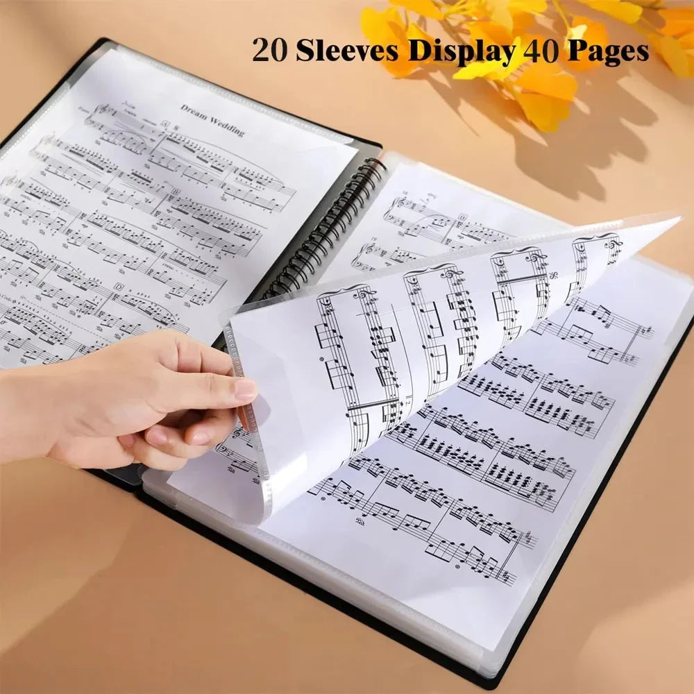 A4 Sheet Music Binder Folder
