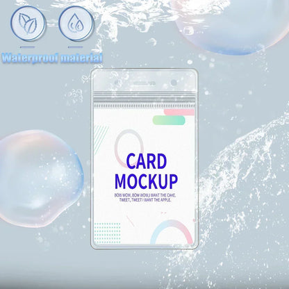Waterproof Clear ID Badge Holder Sleeve