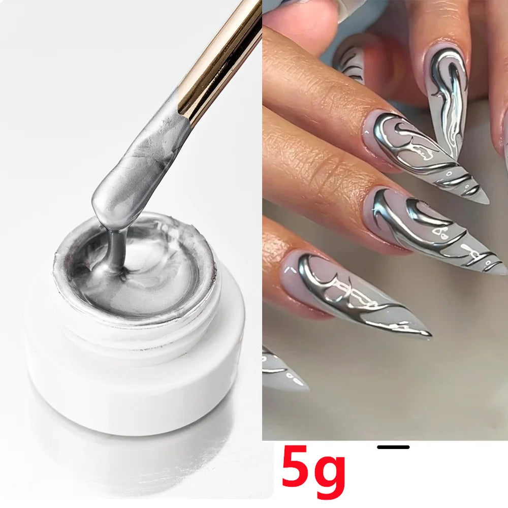 Metallic Mirror Liner Gel Polish