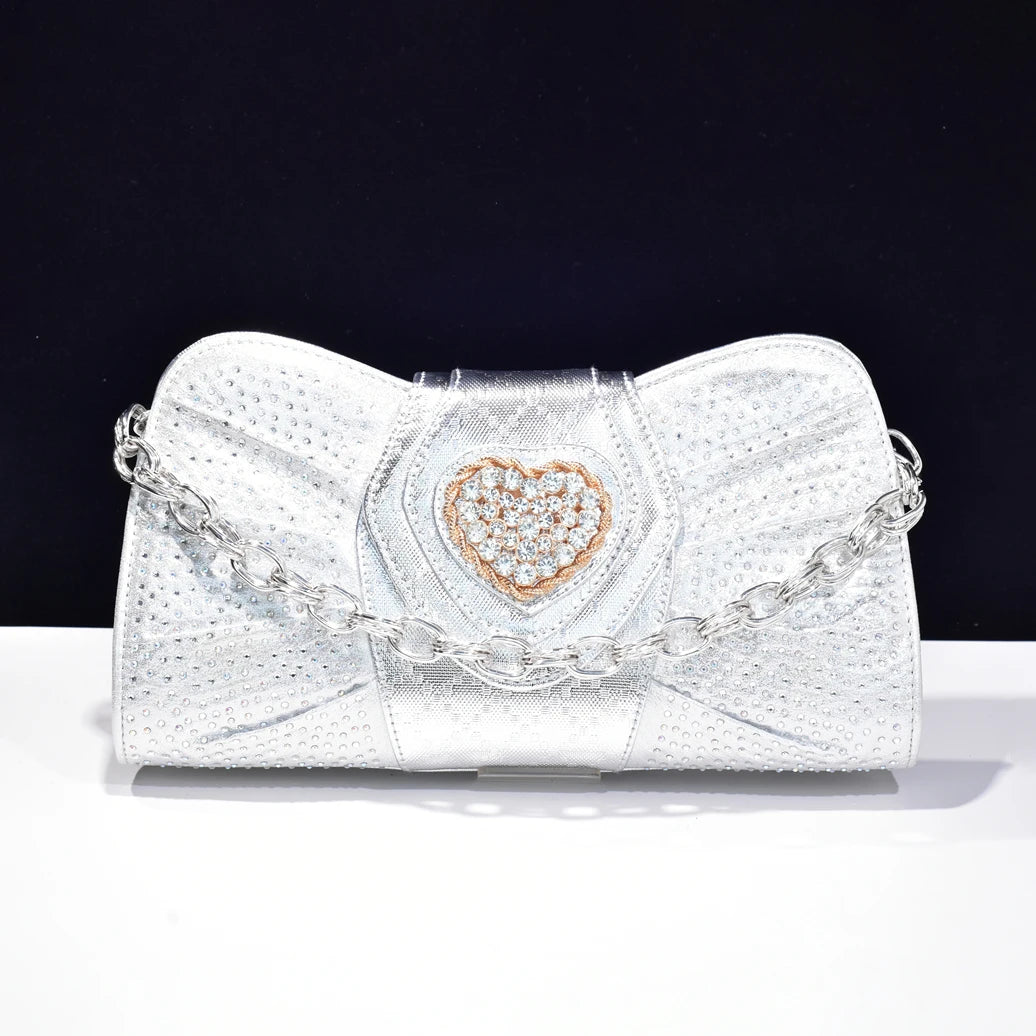 Luxury Rhinestone Evening Clutch Bag