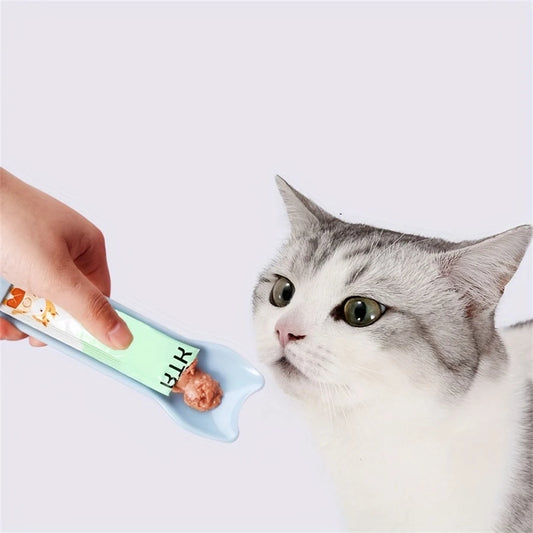 Cat Treat Squeeze Feeder Spoon