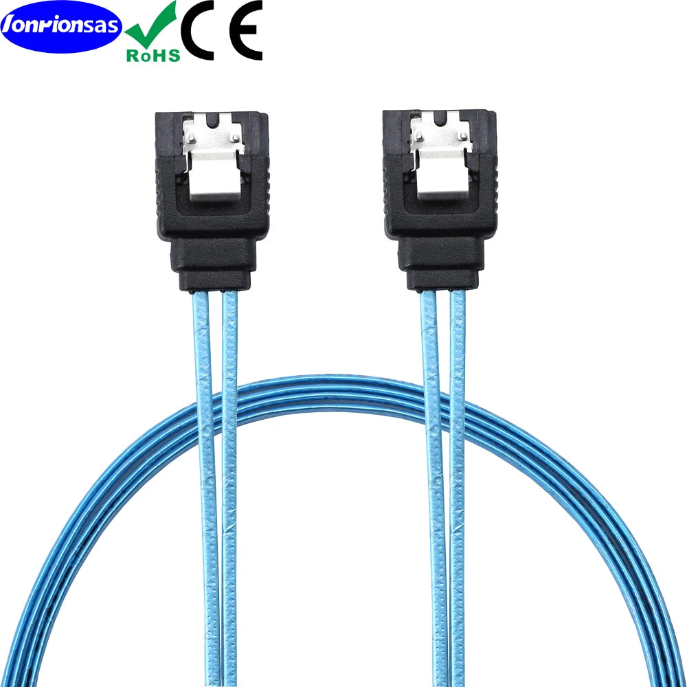 SATA III 12Gbps Data Cable with Locking Latch