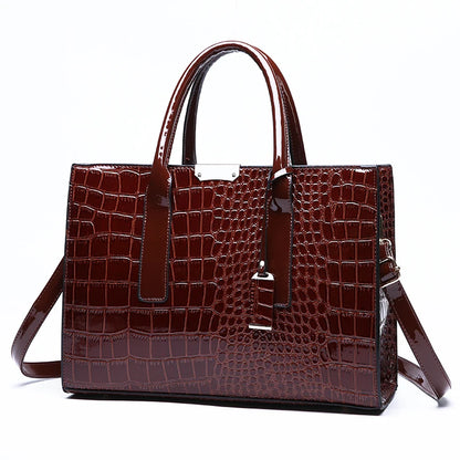 Crocodile Print Handbag