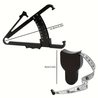 Body Fat Caliper & Measuring Tape Set