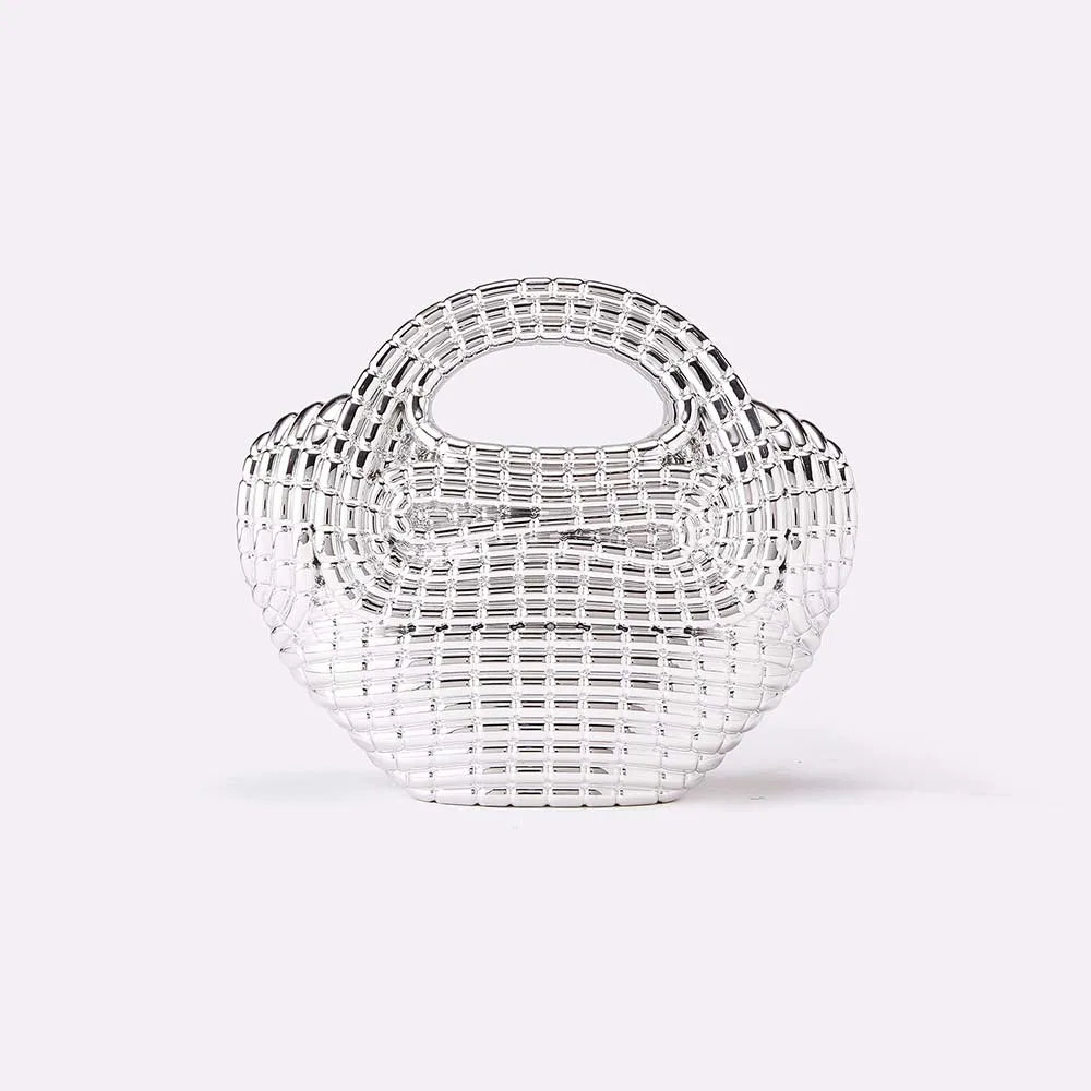Crystal Beaded Heart Evening Bag