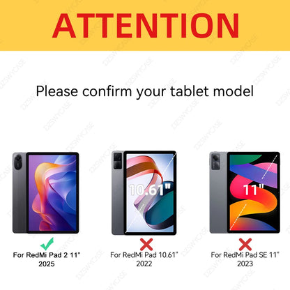 Silicone Trifold Case for Redmi Pad 2 11-Inch 2025