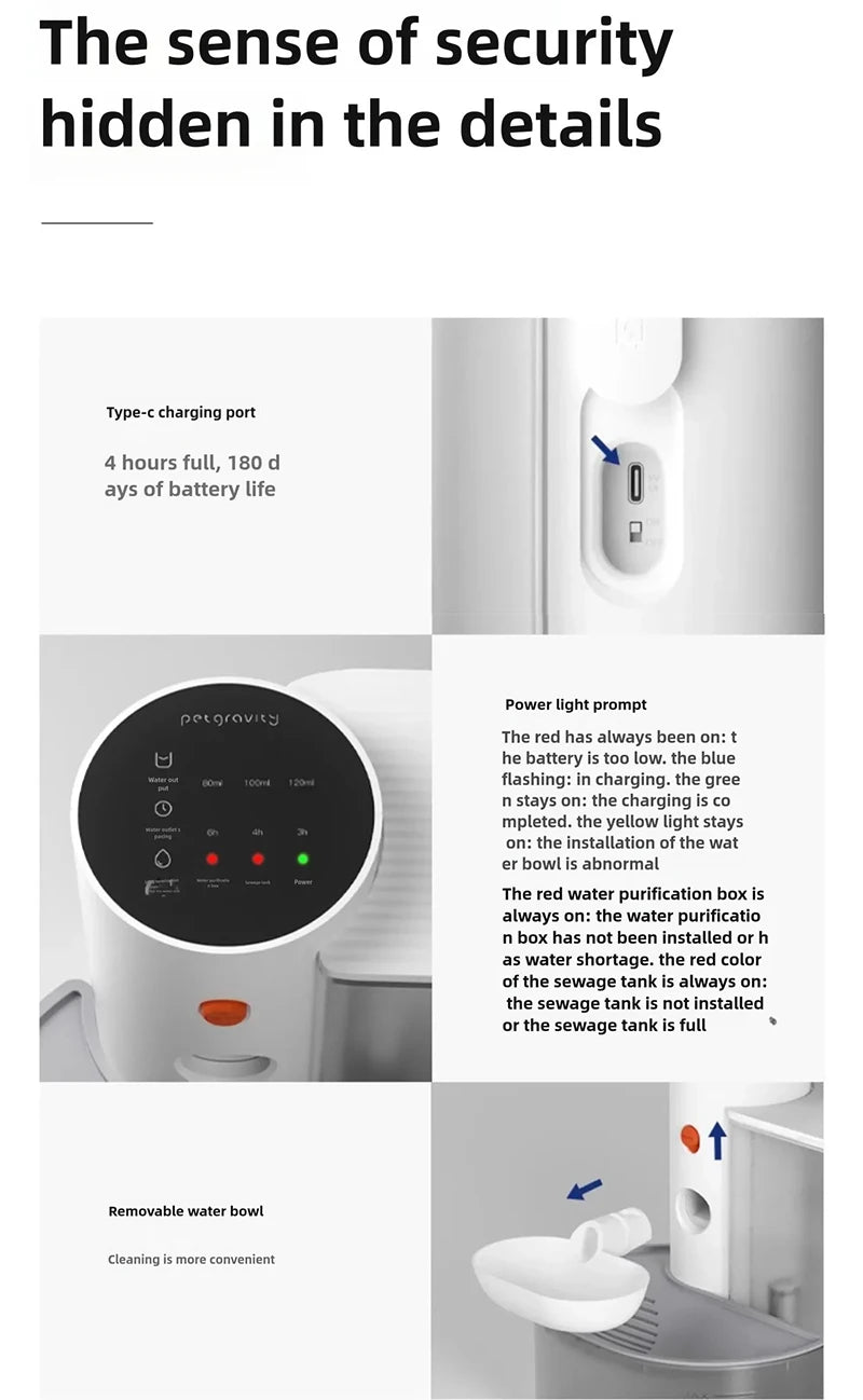 Automatic Fresh Water Pet Fountain