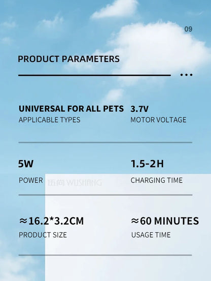 Rechargeable Waterproof Paw, Face & Ear Hair Trimmer