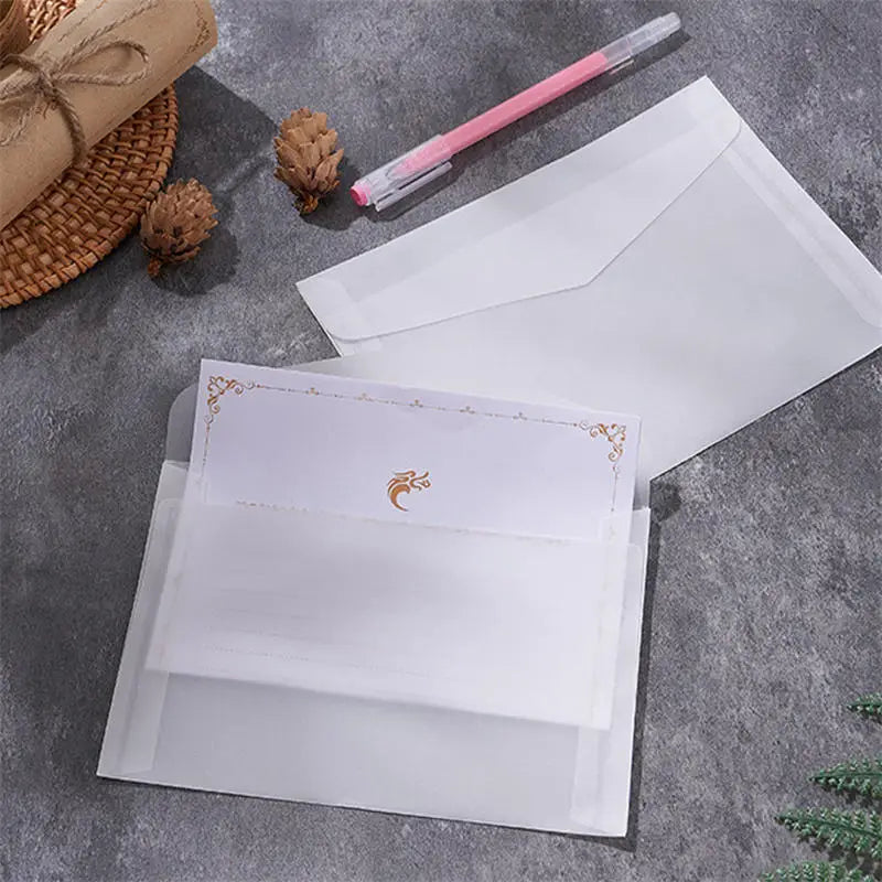 Semi-Transparent Vellum Paper Envelopes