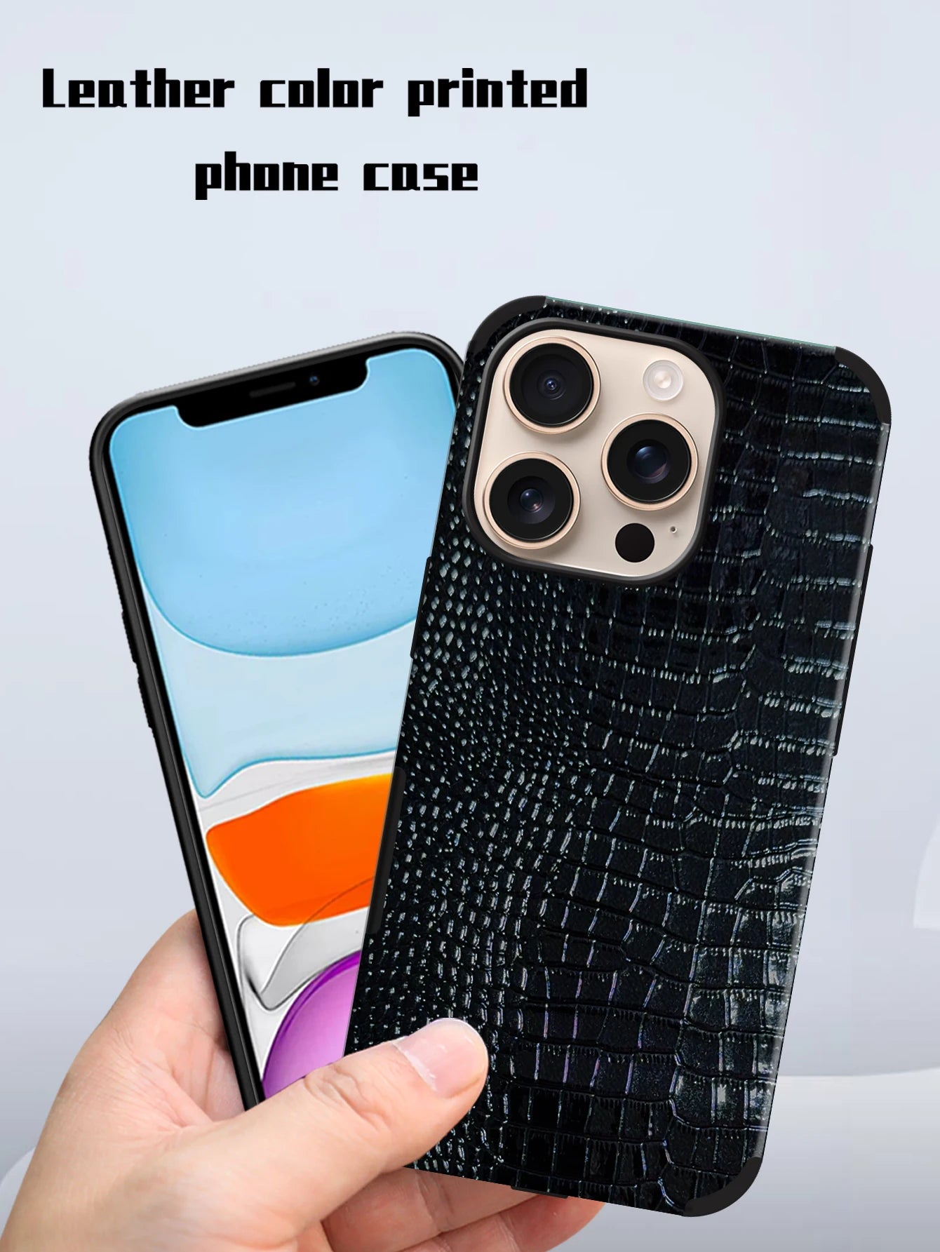 Luxury Crocodile Leather Phone Case