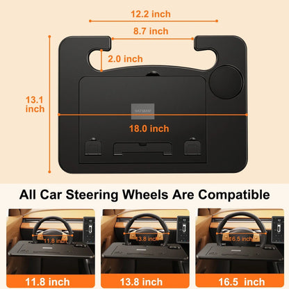 Car Steering Wheel Laptop Desk Tray