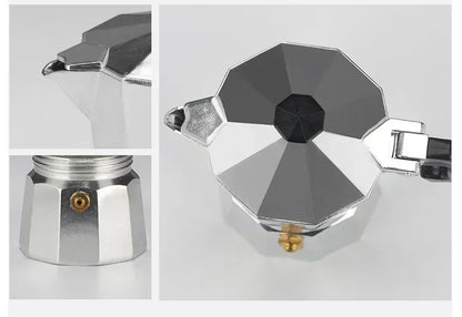 Classic Aluminum Moka Pot Espresso Maker