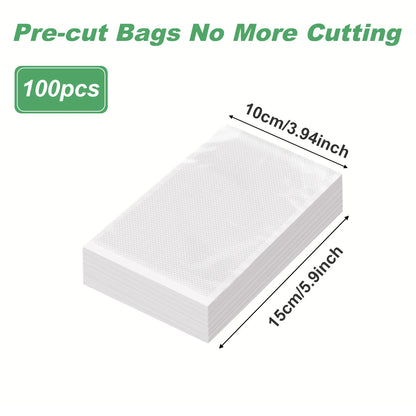 100-Pack BPA-Free Vacuum Sealer Bags