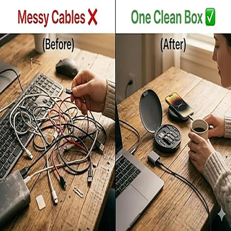 Universal Multi-Port Charging Adapter Cable Kit