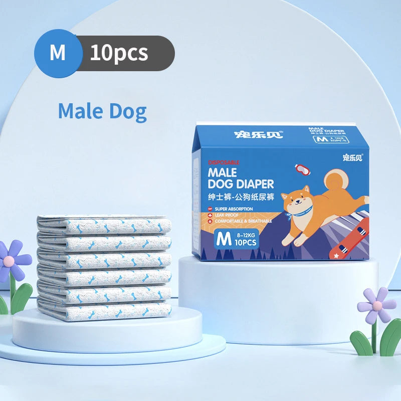Dog Diapers – Disposable Leakproof Puppy Safety Pants