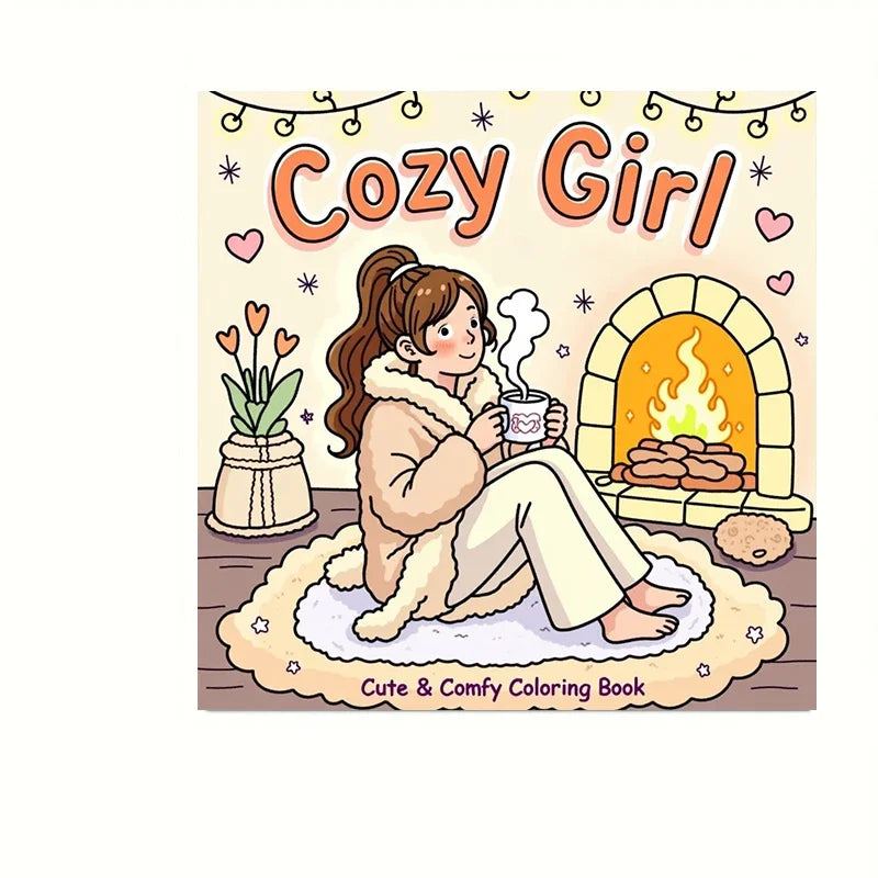Cozy Cat Moments Adult Colouring Book