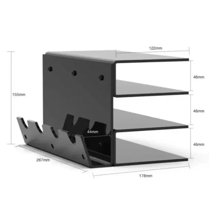 3-Tier Acrylic Keyboard Stand with Mouse Holder