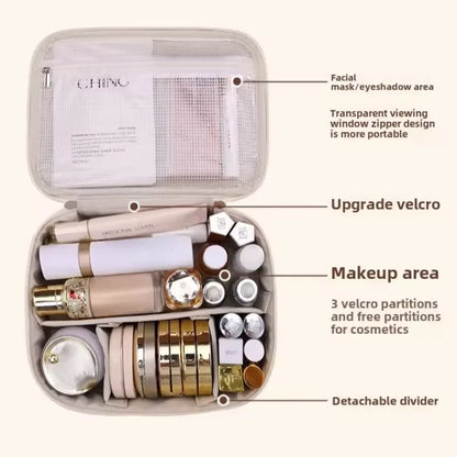 Double-Layer Cosmetic Organizer Bag