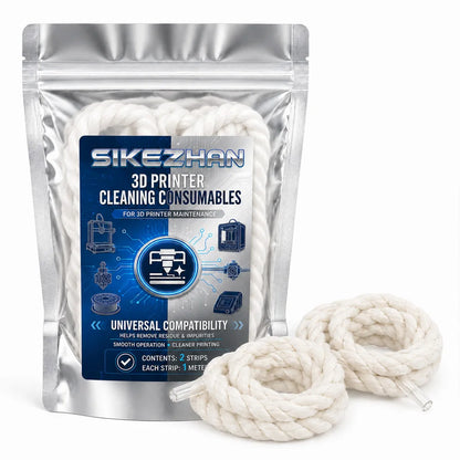 2-Piece 3D Printer Z-Axis Lead Screw Cleaning Rope Set