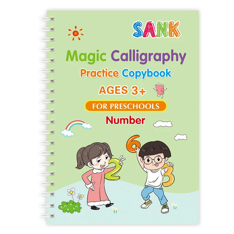 Kids Reusable Magic Practice Copybook with Disappearing Pen