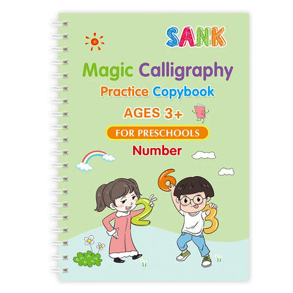 Kids Reusable Magic Practice Copybook with Disappearing Pen