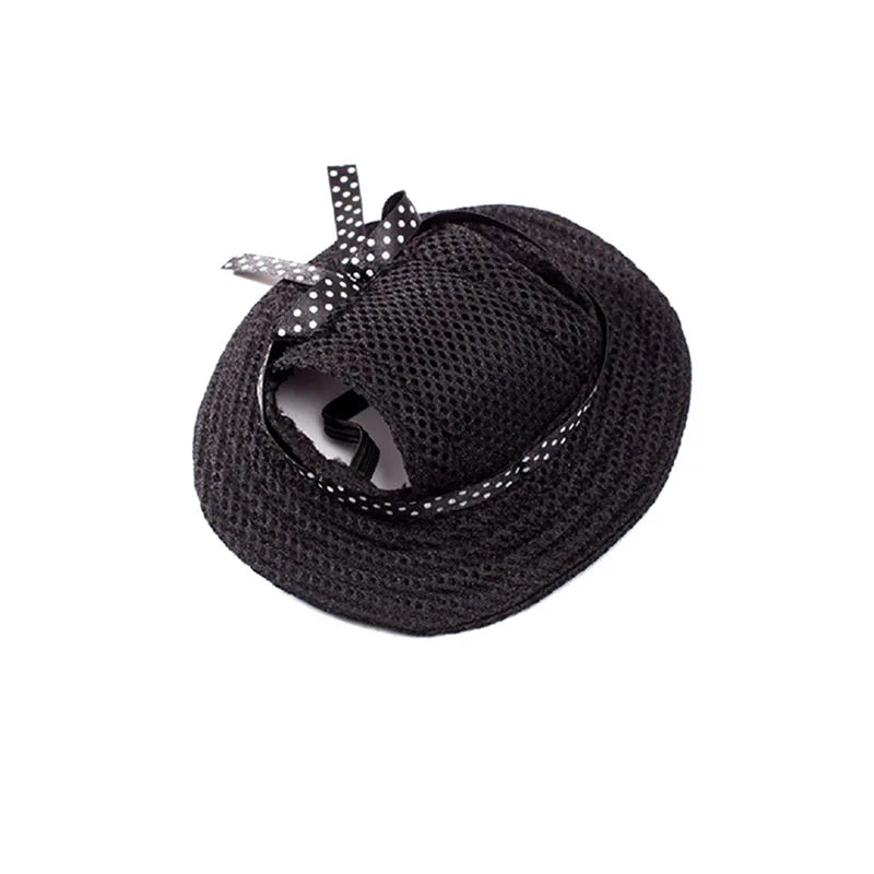 Summer Sunscreen Dog Baseball Cap with Ear Holes