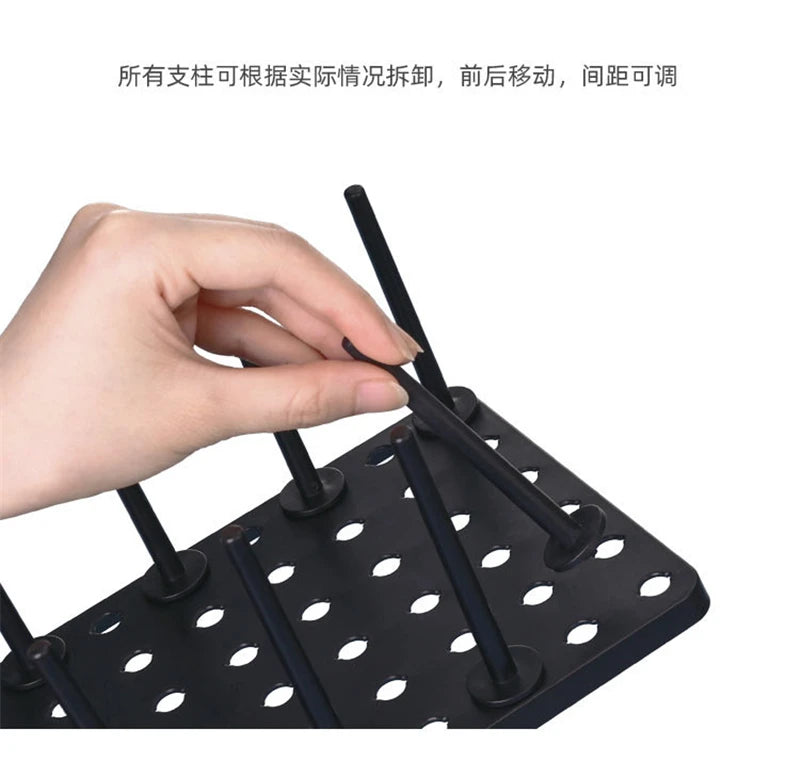 Adjustable Drawer Dish Drying Rack