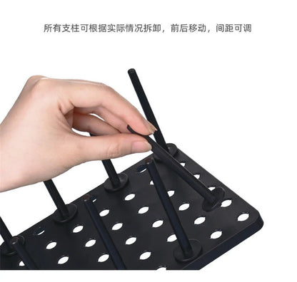 Adjustable Drawer Dish Drying Rack