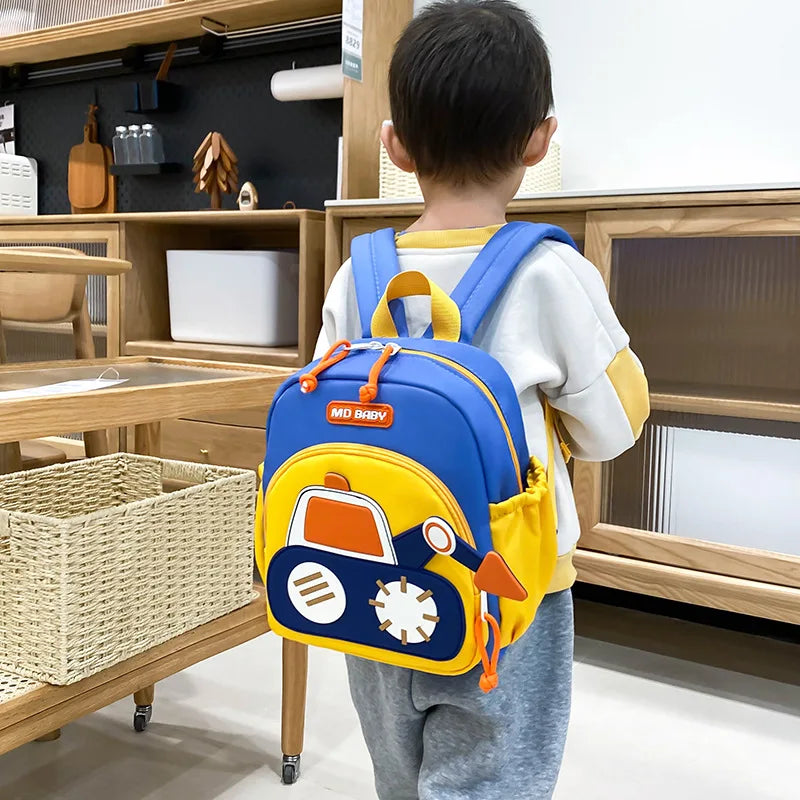 Kids Construction Truck School Backpack