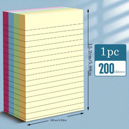 Vibrant Horizontal Note Paper Memo Pad