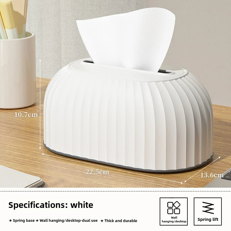 Scandinavian Tissue Box with Storage Drawer