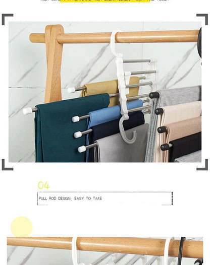 5-Tier Space Saving Pants Hanger