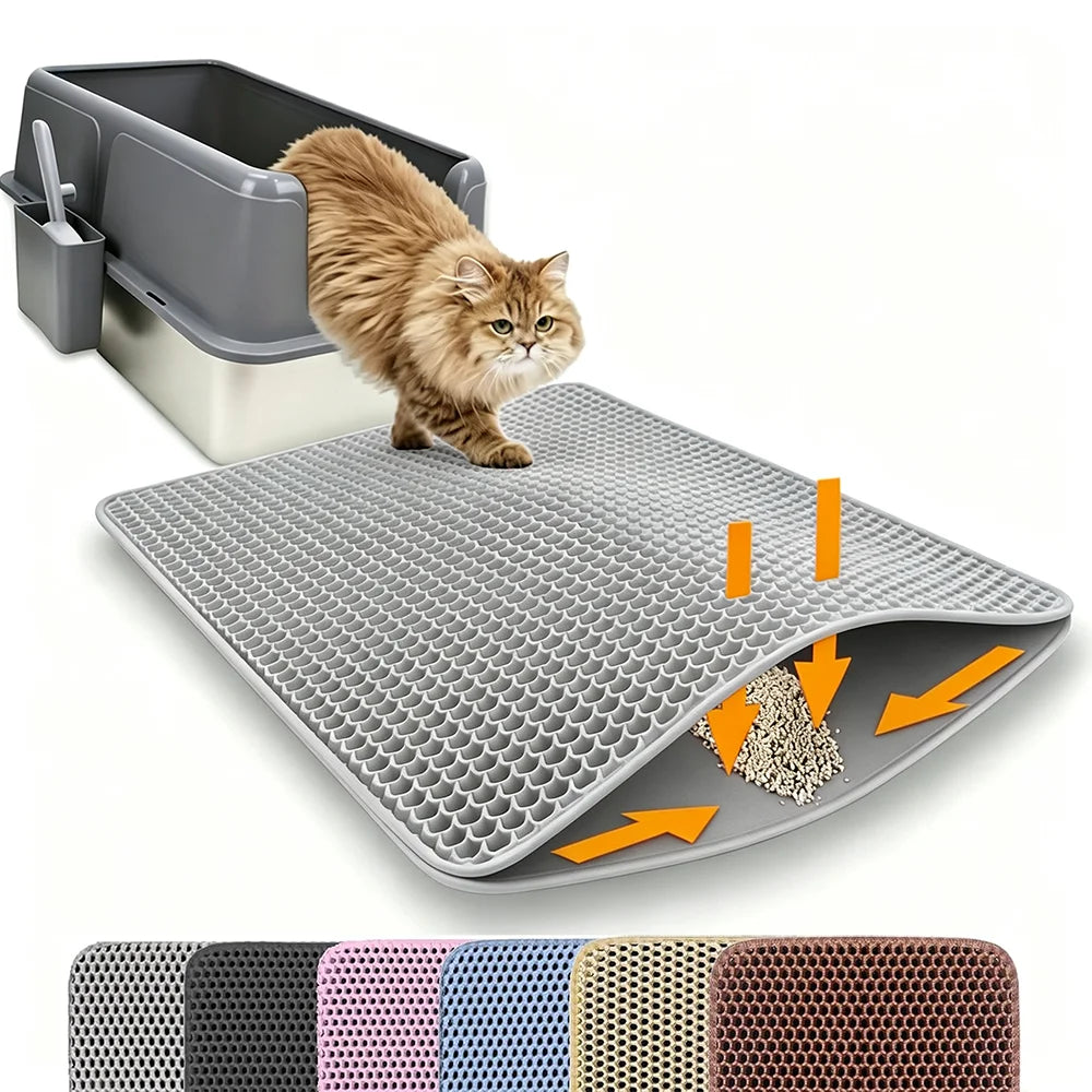Double-Layer Waterproof Cat Litter Mat