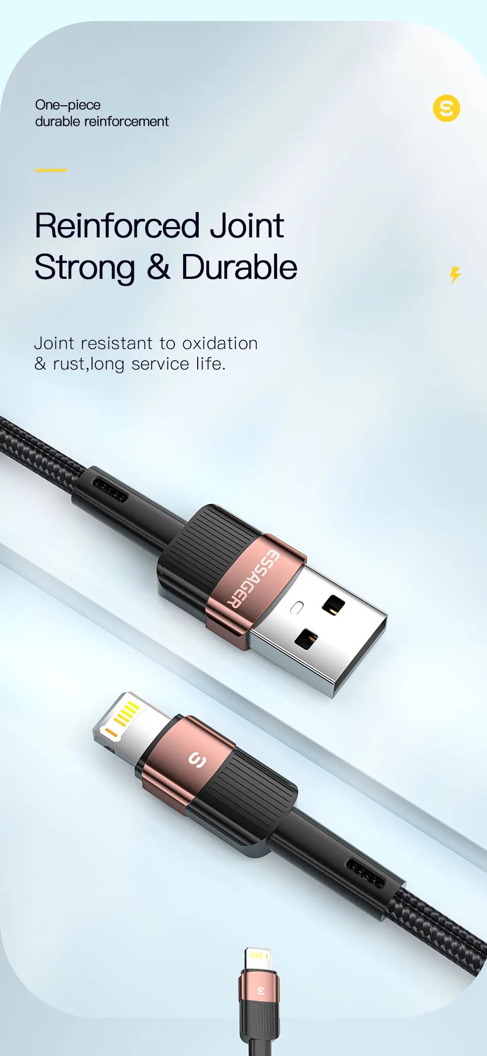 Essager USB-A to Lightning Fast Charging Cable